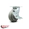 Service Caster 5 Inch Thermoplastic Rubber Swivel Caster with Roller Bearing and Brake SCC SCC-30CS520-TPRRF-TLB - alternate 2
